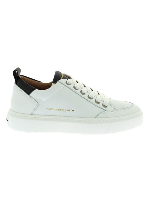 Bond Man - sneakers da uomo in pelle bianca ALEXANDER SMITH | BDM3301WBKX
